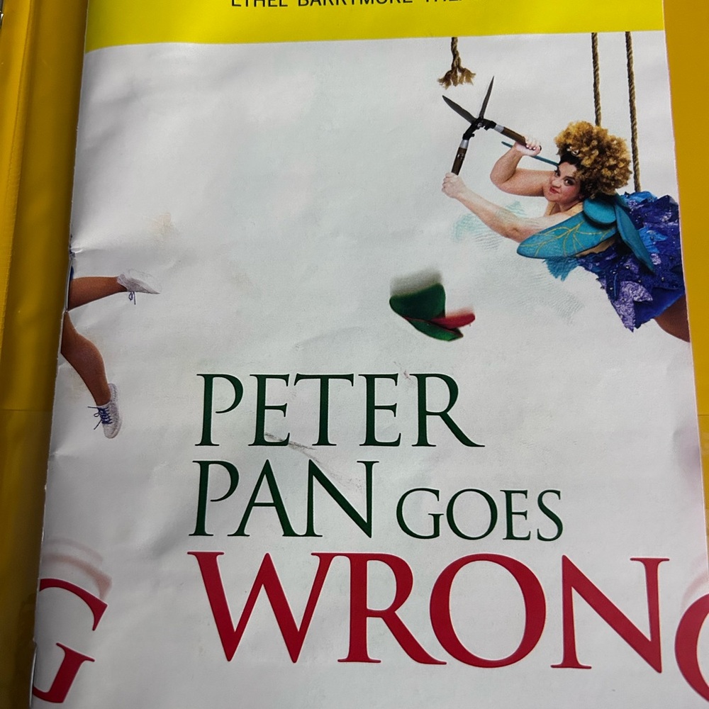 Peter Pan Goes Wrong broadway playbill